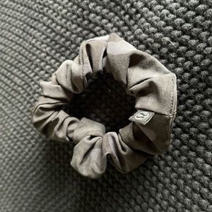 Lululemon Black Camo Hair Tie Scrunchy